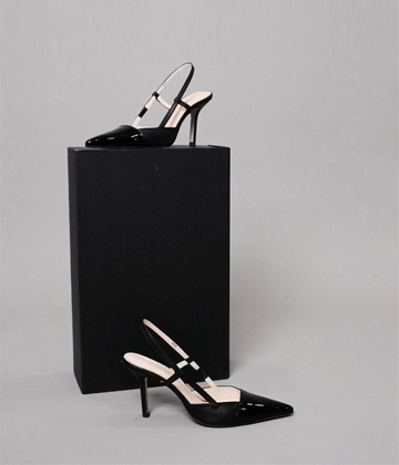 Sling back heel (black) ♩
