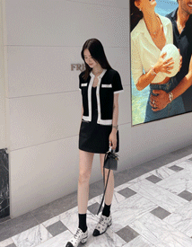 Livia chain mini skirt