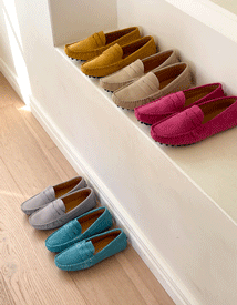 Penny suede loafer