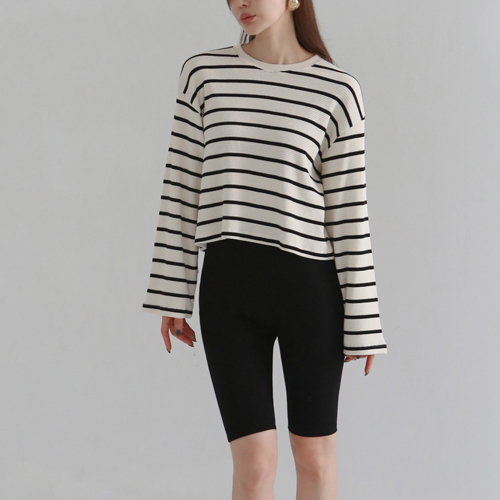 Waffle stripe tee