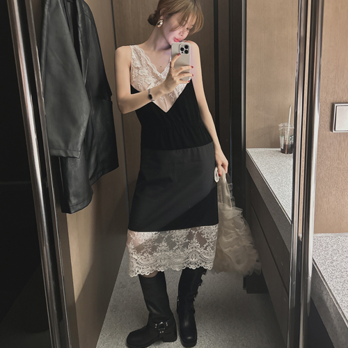 Noma velvet slip dress