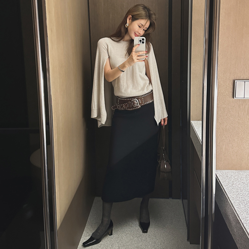 Office long skirt