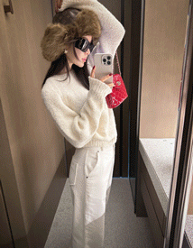 Boson boucle knit