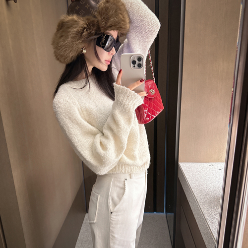 Boson boucle knit