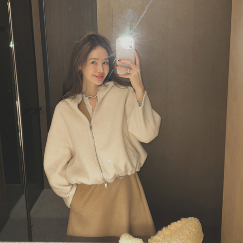 Ropy wool hood jumper
