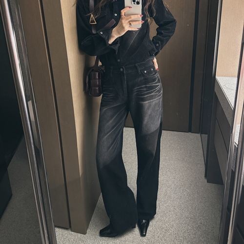 Vera denim corduroy pants