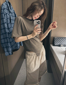 Sleeve pad bodysuit tee