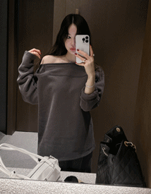 Mens fleece one-shoulder mtm