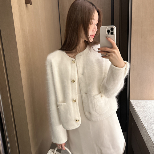 Gold angora jacket