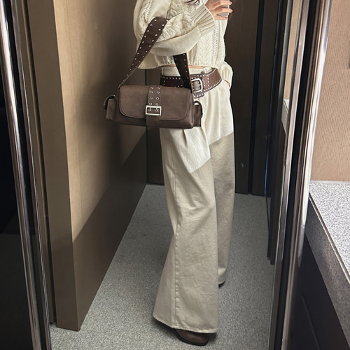 Pin-tuck pitch gimo pants