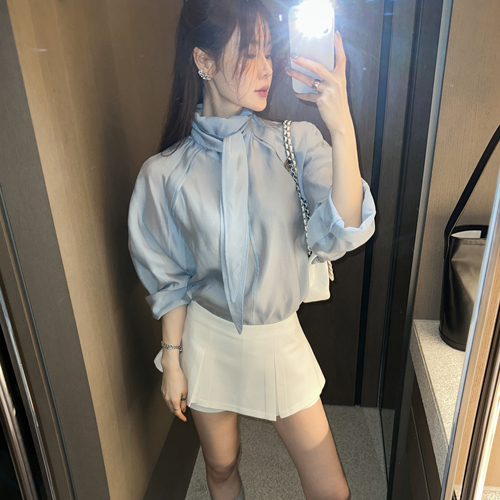 Combi scarf blouse