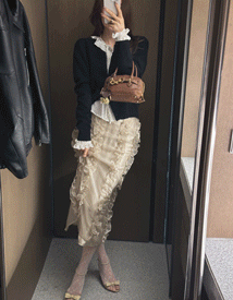 Rigo shirring skirt