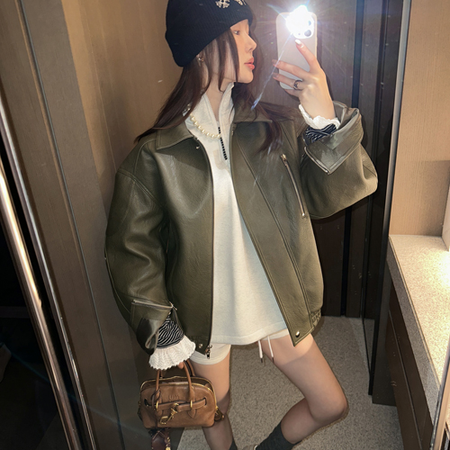 Cope leather jumper