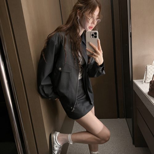 Honey stripe blouson