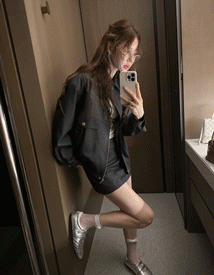Honey stripe blouson
