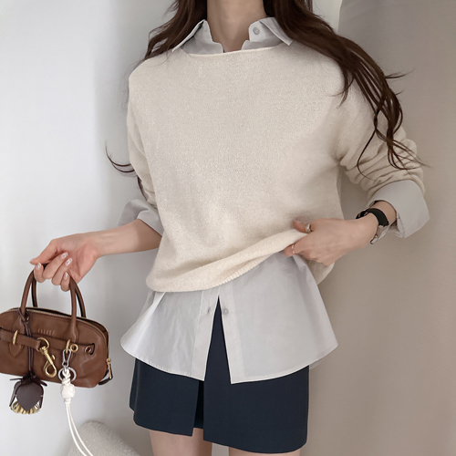 More boat-neck knit