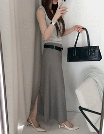 Lemhi belt long skirt