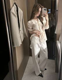 Carpenter ivory pants
