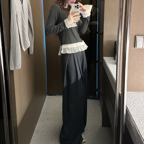 Charles pin-tuck pants