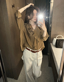 Verner shirring blouse