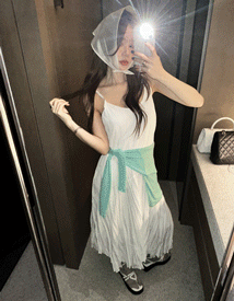 Sorb wrinkle long dress