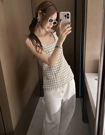 Jarre tweed nashi top