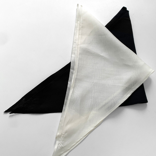 Icy see-through scarf