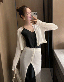Venue see-through cardigan