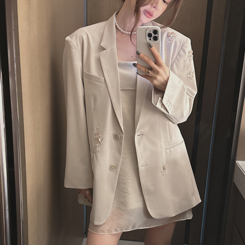 Beading classic jacket