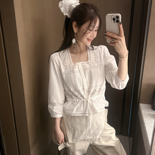 Monet square jasu blouse