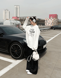 Vag wide pin-tuck pants