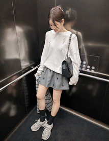 Moss damage round knit