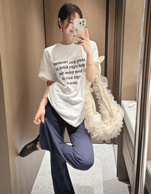 Big heart patch tee