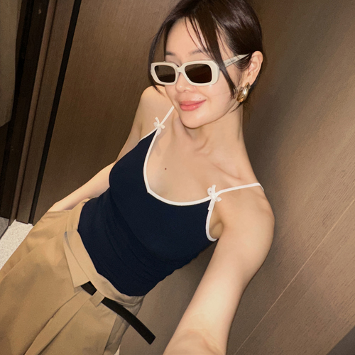 Minu ribbon sleeveless