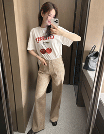 Cherry round tee