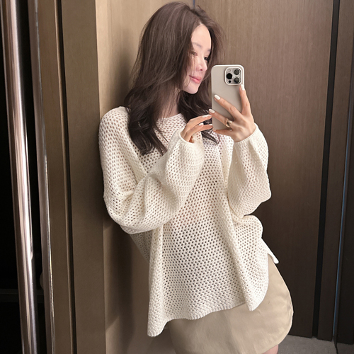 Fillet crochet loose knit