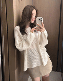 Fillet crochet loose knit