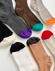 Grove color linen socks