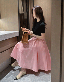 Luzi flare line skirt