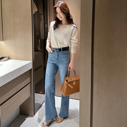 Aain boots-cut denim