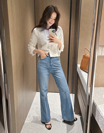 Aain boots-cut denim