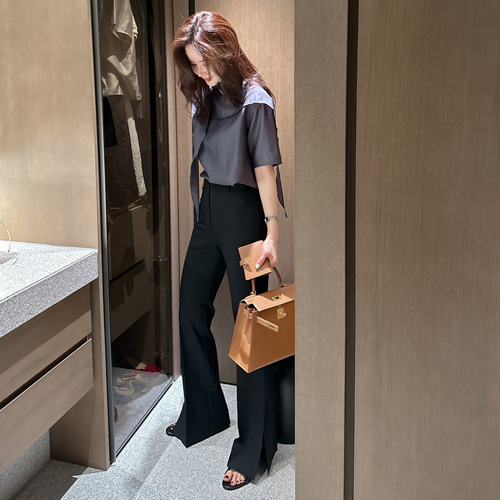 Facile boots-cut slacks