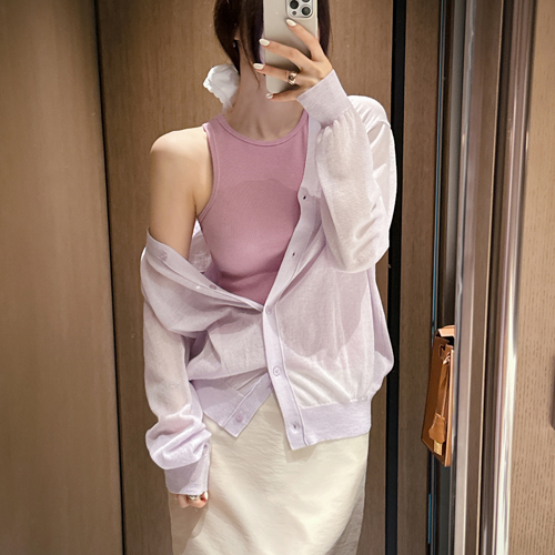 Shy linen cardigan