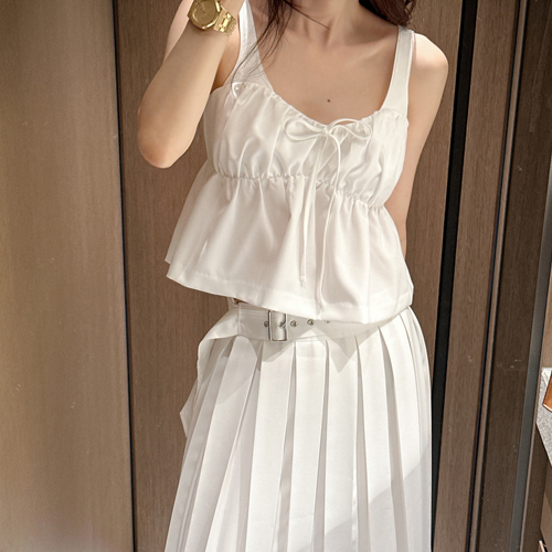 Paolo shirring top