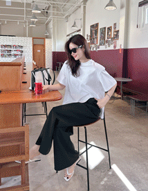Soled unbal cut tee