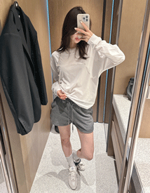 Jersey banding shorts