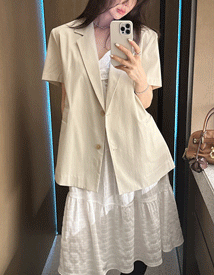 Studio back slit jacket