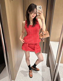 Flash tweed vest