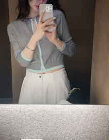 Travel silk cardigan