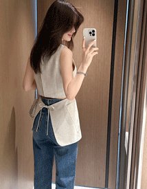 Selver back-slit dress